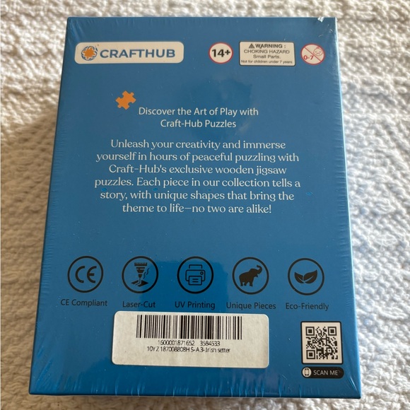 🐶 Crafthub Irish Setter Premium Wooden Jigsaw Puzzle, Large - Picture 2 of 4